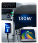 Carregador Veicular UGREEN 130W USB-C Fast Charging PD 3.0