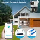 Mini Câmera Wi-Fi COIBEU 3MP Dupla Lente