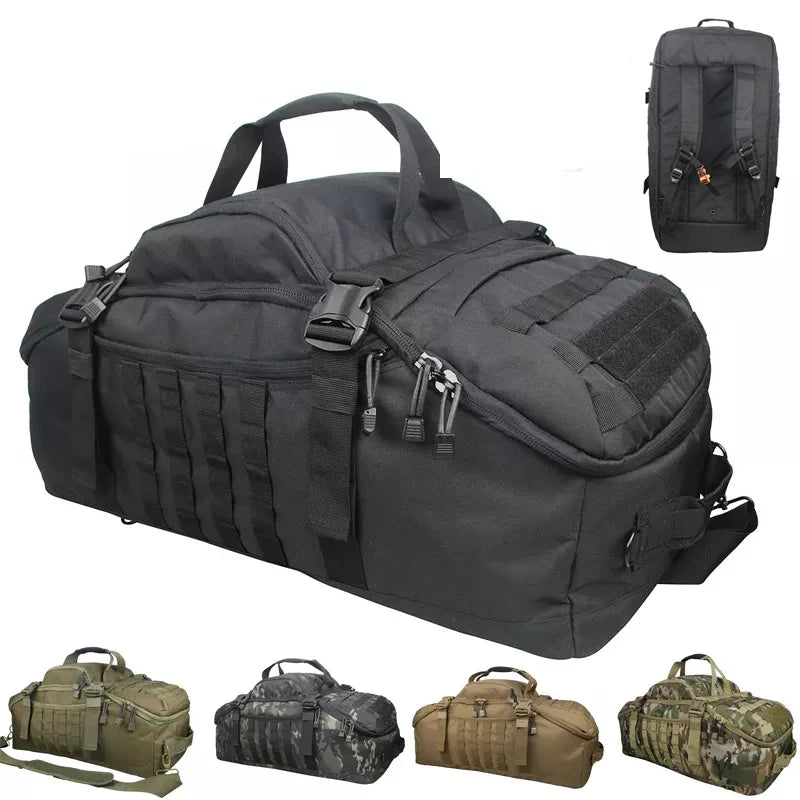 Bolsa Tática Esportiva Molle 25L/45L/80L – Bolsa de Viagem, Academia, Camping e Trekking