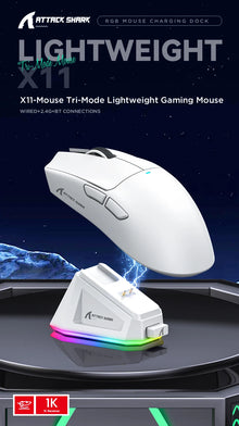 Attack Shark X11  Mouse Three Mode 2.4G PAW3311