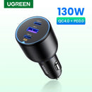 Carregador Veicular UGREEN 130W USB-C Fast Charging PD 3.0