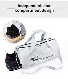 Bolsa de Academia Impermeável com Compartimento para Calçados e Roupas Úmidas – Fitness