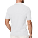 Camisa Polo Masculina Jacquard Slim Casual