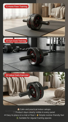 Roda Abdominal Ab Roller Abay – Equipamento para Treino de Abdômen e Fortalecimento Muscular