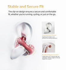 Fone Bluetooth QCY T33S Crossky C30S Open Ear – LDAC, Hi-Res Audio, Bluetooth 6.0 e Até 40 Horas