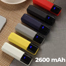 Power Bank Portátil 2600mAh Banco de Energia Compacto para Viagens e Uso Diário Leve e Prático