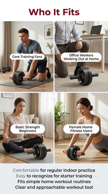 Roda Abdominal Ab Roller Abay – Equipamento para Treino de Abdômen e Fortalecimento Muscular