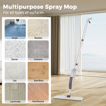 Mop Spray com Reservatório e Refil de Microfibra Reutilizável – Esfregão Giratório para Limpeza de Pisos