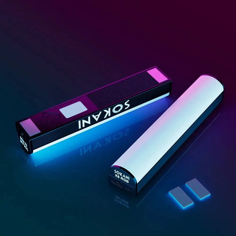 Bastão de Luz LED RGB SOKANI X8 – Iluminador Profissional para Foto, Vídeo, Streaming e Estúdio