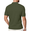 Camisa Polo Masculina Jacquard Slim Casual