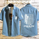 Camisa Casual Attack on Titan