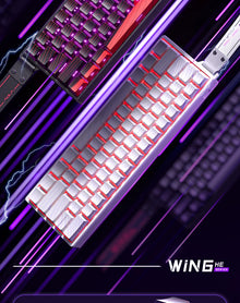 Teclado Magnético Gamer AULA WIN60 – Rapid Trigger, 8000Hz, RGB, Hot Swap e Layout 60%