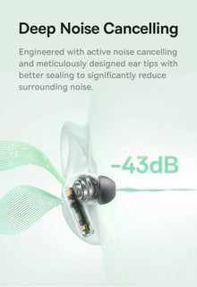 Fone Bluetooth Baseus Bass EP10 NC TWS – ANC 43dB, 4 Microfones ENC, Bluetooth 6.0 e IP55
