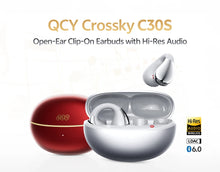 Fone Bluetooth QCY T33S Crossky C30S Open Ear – LDAC, Hi-Res Audio, Bluetooth 6.0 e Até 40 Horas
