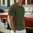 Camisa Polo Masculina Jacquard Slim Casual