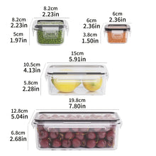 Kit com 8 Potes Herméticos BPA Free – Organizadores para Alimentos com Tampa de Travamento