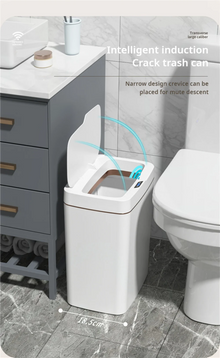 Lixeira Inteligente 15L com Sensor Automático e Sistema de Vedação do Saco