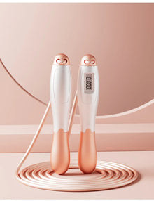 Corda de Pular Digital com Contador LCD 2 em 1 – Com ou Sem Fio, Ajustável para Fitness e Cardio