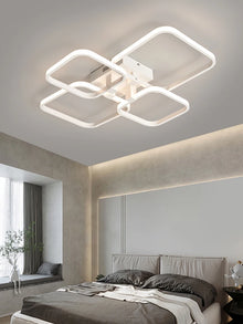 Plafon LED Retangular NEO Gleam Moderno – Luminária de Teto em Alumínio e Acrílico para Sala e Quarto