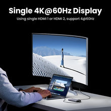 Adaptador Hub USB-C UGREEN 8 em 1 com Triple Display, Dual HDMI 4K 60Hz, DisplayPort, USB 3.2 e Power Delivery 100Wock for MacBook Pro Air PC