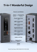 HUB USB-C BASEUS 11 em 1 – Dock Station com HDMI, DisplayPort, RJ45 e PD 100W