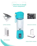Mini Liquidificador Portatil Mixer Juice Garrafa Shake 6 Laminas + Cabo USB