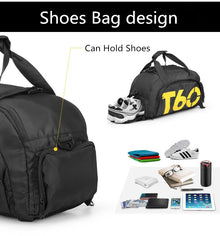 Bolsa de Academia Impermeável Rilibegan em Nylon – Bolsa Fitness para Homens e Mulheres