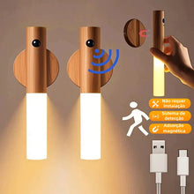 Luminária LED Recarregável com Sensor de Movimento – Luz Magnética Portátil