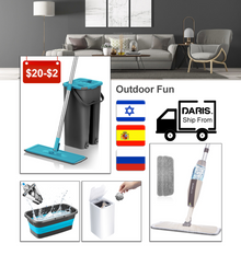 Mop Spray Giratório 360° com Refil de Microfibra – Esfregão Plano para Limpeza de Pisos