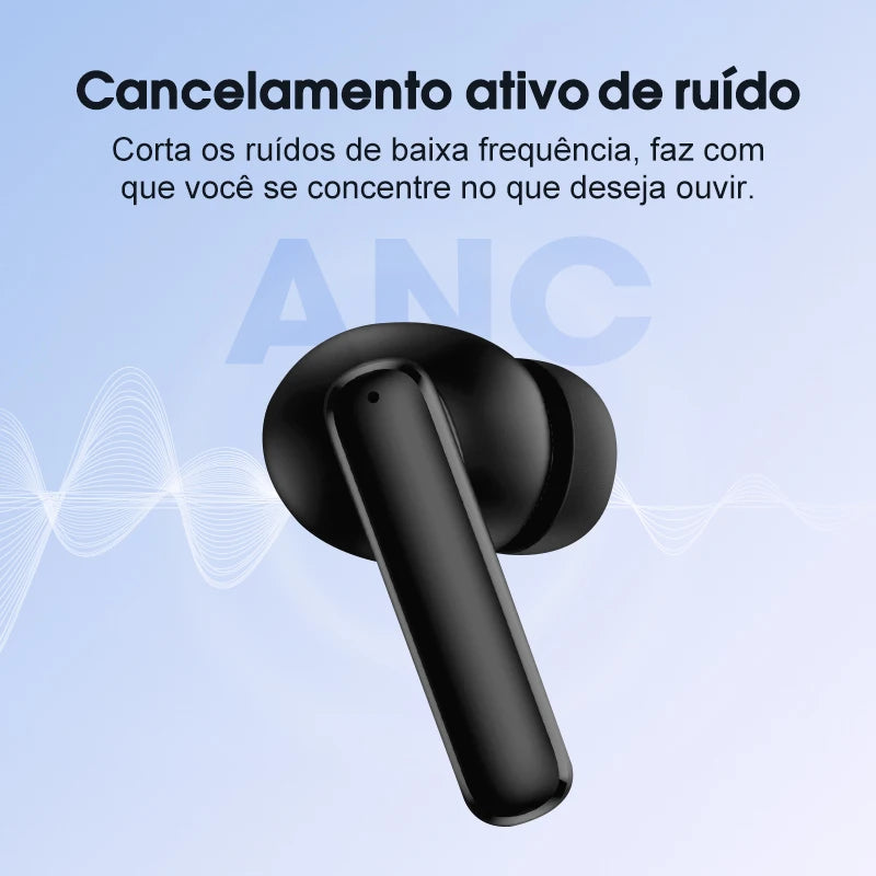 Fone Bluetooth QCY T13 ANC com Cancelamento de Ruído