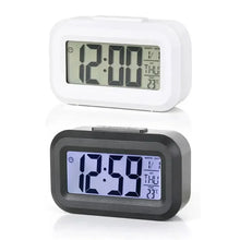 Relógio Despertador Digital LED com Calendário, Luz de Fundo e Display Multifuncional