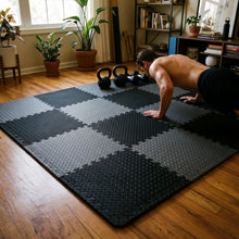 Piso Emborrachado Modular para Academia – Tapete Antiderrapante para Home Gym, Musculação, Yoga e Fitness