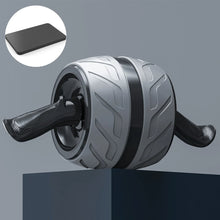 Roda Abdominal Ab Roller com Sistema de Rebound e Tapete para Joelhos – Treino de Abdômen