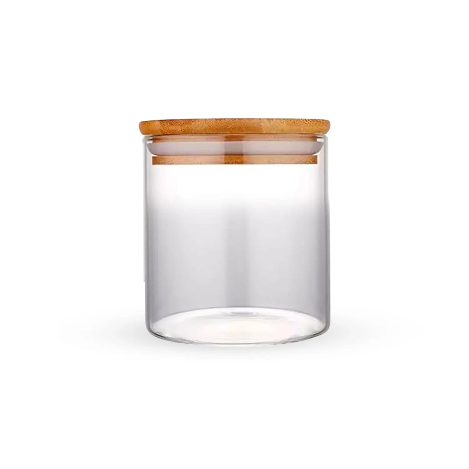 Pote Hermético 270ml com Tampa de Bambu – Recipiente para Temperos, Condimentos e Alimentos