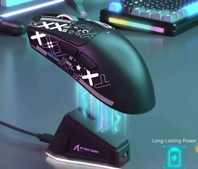 Mouse Gamer Attack Shark X11 Tri-Mode