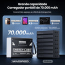 Power Bank MOVESPEED Z70 Pro 70000mAh 140W PD – Carregador Portátil com Lanterna LED
