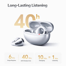Fone Bluetooth QCY T33S Crossky C30S Open Ear – LDAC, Hi-Res Audio, Bluetooth 6.0 e Até 40 Horas