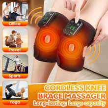 Massageador Térmico para Joelho sem Fio – Aquecimento, Vibração e Alívio Muscular para Pernas e Articulações