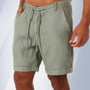 Bermuda Masculina Casual em Linho e Algodão