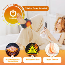 Massageador Térmico para Punho e Tornozelo sem Fio – 5 Níveis de Aquecimento e 3 Modos de Vibração