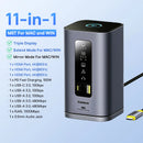 HUB USB-C BASEUS 11 em 1 – Dock Station com HDMI, DisplayPort, RJ45 e PD 100W