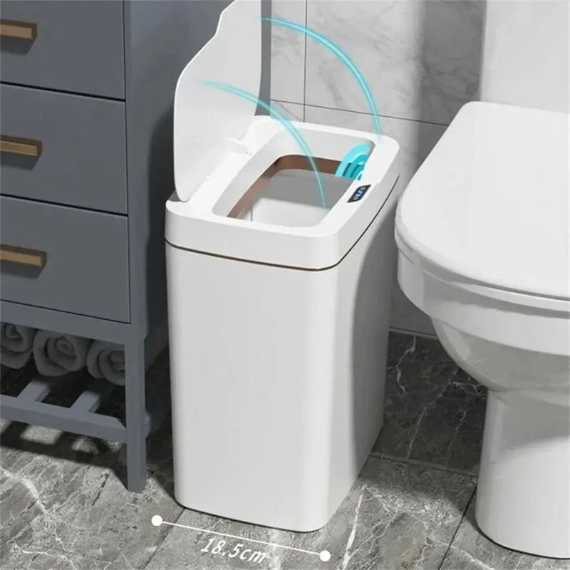Lixeira Inteligente 15L com Sensor Automático e Sistema de Vedação do Saco