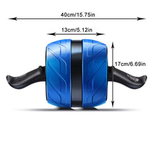 Roda Abdominal Ab Roller com Sistema de Rebound e Tapete para Joelhos – Treino de Abdômen
