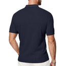 Camisa Polo Masculina Jacquard Slim Casual