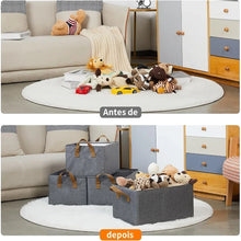 Organizador Dobrável para Calças e Roupas com Estrutura de Aço – Caixa Organizadora Empilhável para Guarda-Roupa