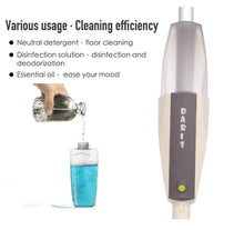 Mop Spray com Reservatório e Refil de Microfibra Reutilizável – Esfregão Giratório para Limpeza de Pisos