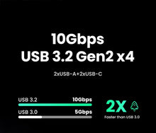 Adaptador Hub USB-C UGREEN 8 em 1 com Triple Display, Dual HDMI 4K 60Hz, DisplayPort, USB 3.2 e Power Delivery 100Wock for MacBook Pro Air PC