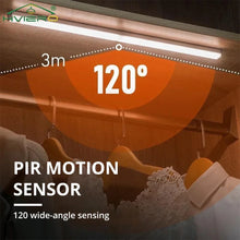 Luz LED com Sensor de Movimento Recarregável USB Magnética – Barra de Iluminação para Armários, Closets e Cozinha