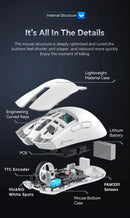 Attack Shark X11  Mouse Three Mode 2.4G PAW3311