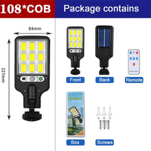 Refletor Solar LED Externo 200 COB com Sensor de Movimento – Luminária IP65 para Jardim, Quintal e Garagem
